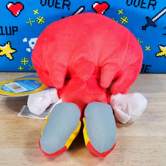 Jakks Pacific Sonic the Hedgehog Knuckles 8" Collectible Go Sega Toy Plush NWT - Picture 3 of 7